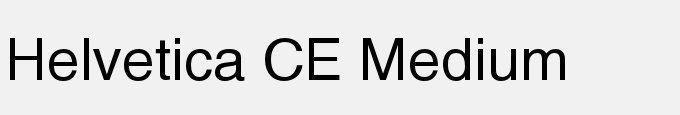 Helvetica CE Medium