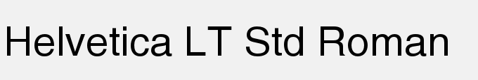 Helvetica LT Std Roman