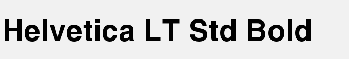 Helvetica LT Std Bold