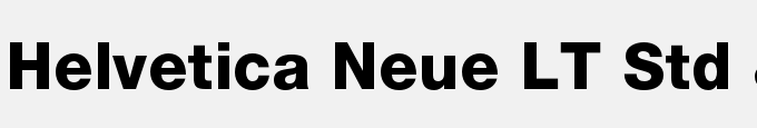 Helvetica Neue LT Std 85 Heavy