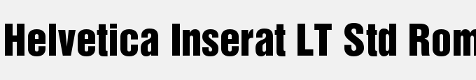 Helvetica Inserat LT Std Roman
