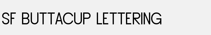 SF Buttacup Lettering