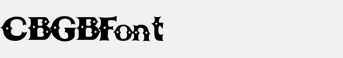 CBGBFont