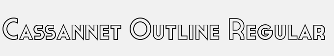 Cassannet Outline Regular