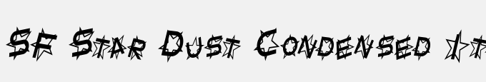 SF Star Dust Condensed Italic