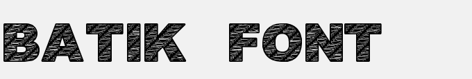 Batik Font1
