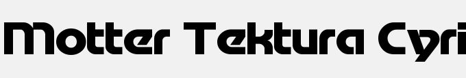Motter Tektura Cyrilic