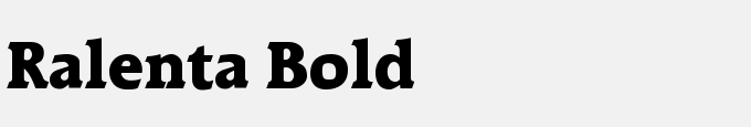 Ralenta Bold