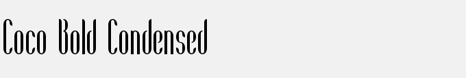 Coco Bold Condensed