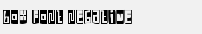 Box Font Negative