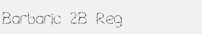 Barbaric 2B Reg