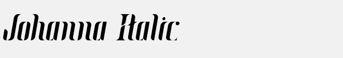 Johanna Italic