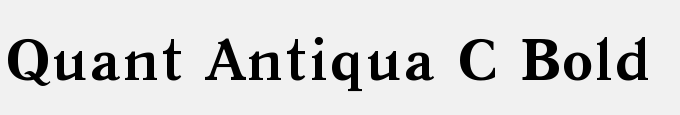 Quant Antiqua C Bold