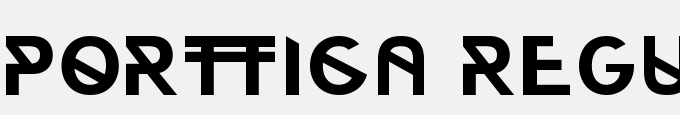 Portica Regular Typeface