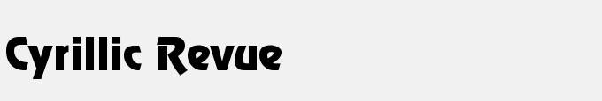 Cyrillic Revue
