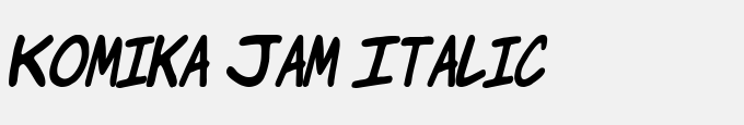 Komika Jam Italic