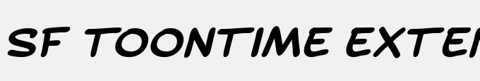 SF Toontime Extended Bold Italic