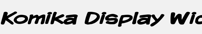 Komika Display Wide Bold
