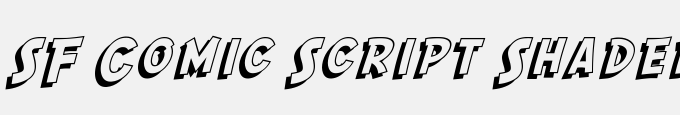 SF Comic Script Shaded