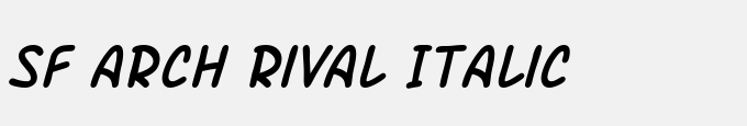 SF Arch Rival Italic