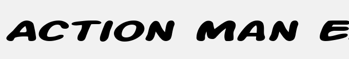 Action Man Extended Bold Italic