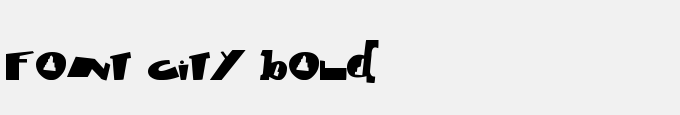 Font City Bold