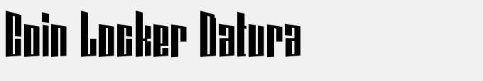 Coin Locker Datura