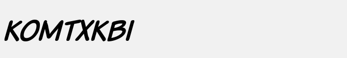 Komika Text Kaps Bold Italic