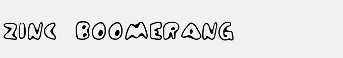 Zinc Boomerang