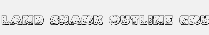 Land Shark Outline Grunge