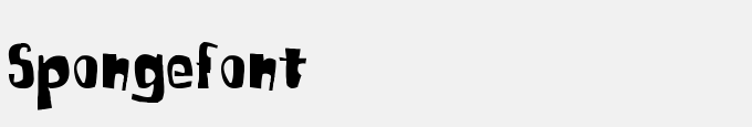 Sponge Font Square Type