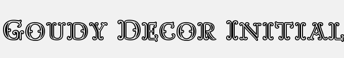 Goudy Decor Initial C