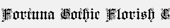Fortuna Gothic Florish C