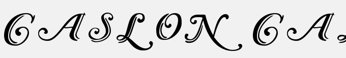 Caslon Calligraphic Initials