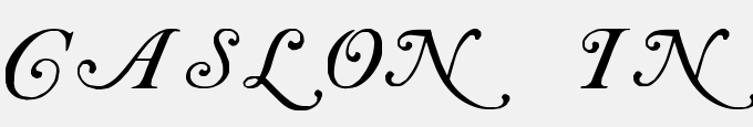 Caslon Initials