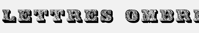 Lettres Ombrees Ornees