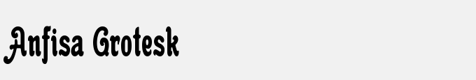 Anfisa Grotesk
