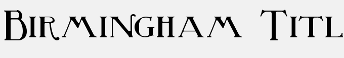 Birmingham Titling Bold