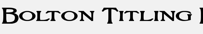 Bolton Titling Bold
