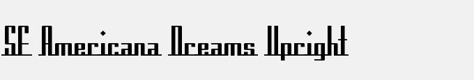 SF Americana Dreams Upright