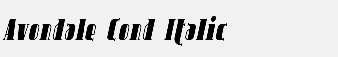 Avondale Cond Italic