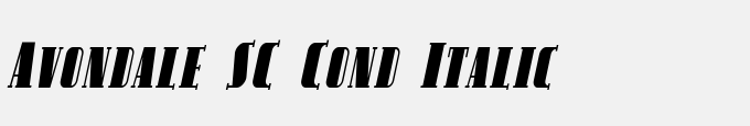 Avondale SC Cond Italic