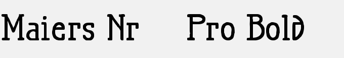 Maiers Nr.21 Pro Bold