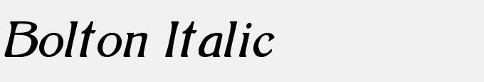 Bolton Italic