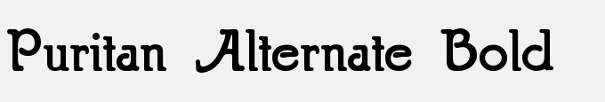 Puritan Alternate Bold