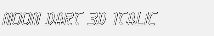 Moon Dart 3D Italic