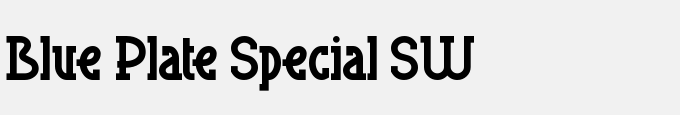 Blue Plate Special SW
