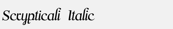 Scrypticali Italic