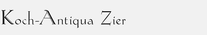 Koch-Antiqua Zier