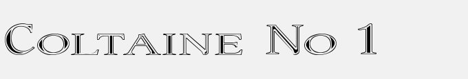 Coltaine No 1